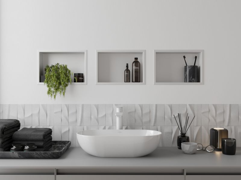 Indbygget hylde Mexen X-Wall-R hvid 30 x 20 cm 1 stk.