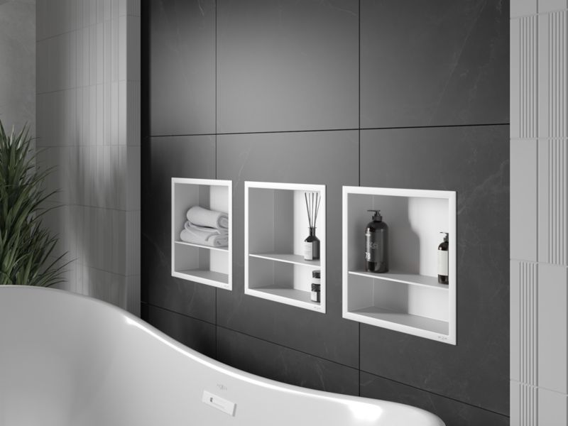 Indbygget hylde Mexen X-Wall-R hvid 30 x 30 cm 1 stk.