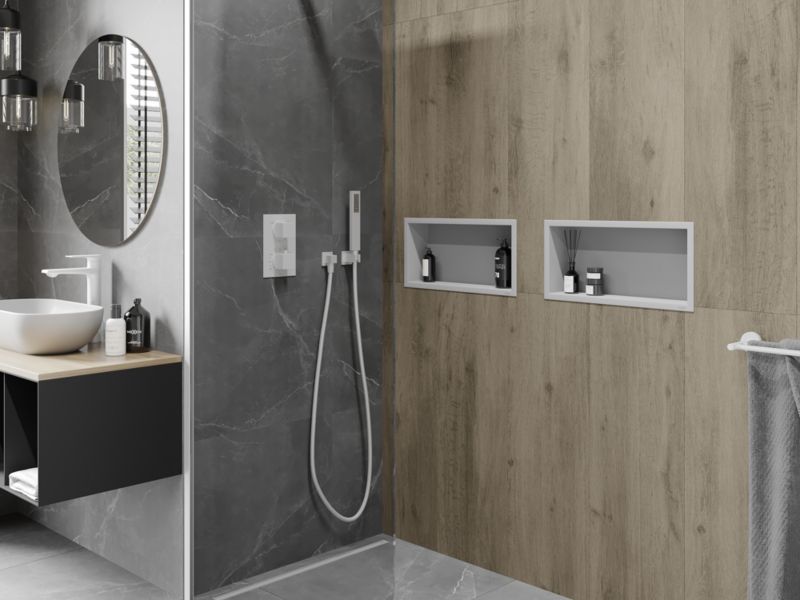 Indbygget hylde Mexen X-Wall-R hvid 45 x 20 cm 1 stk.