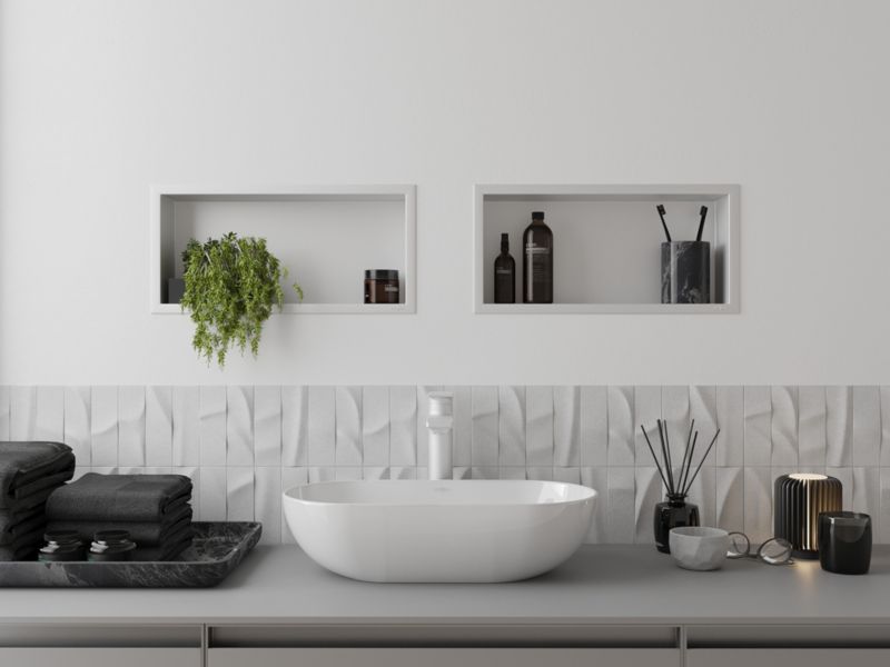 Indbygget hylde Mexen X-Wall-R hvid 45 x 20 cm 1 stk.