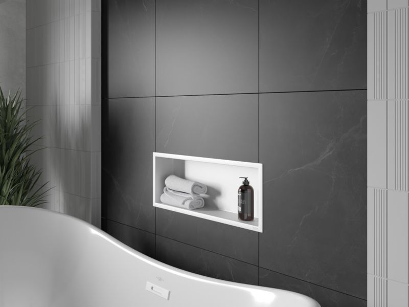 Indbygget Mexen X-Wall-R hylde hvid 60 x 20 cm 1 stk.