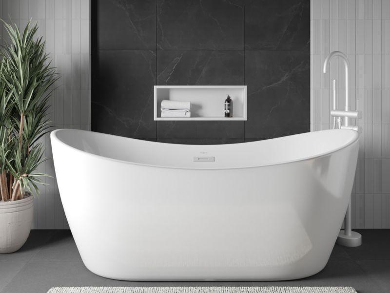 Indbygget Mexen X-Wall-R hylde hvid 60 x 20 cm 1 stk.