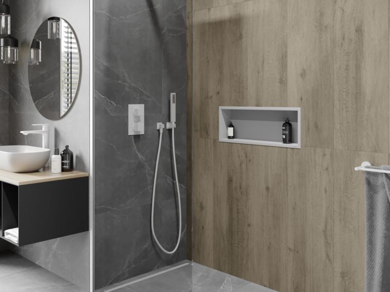 Indbygget Mexen X-Wall-R hylde hvid 60 x 20 cm 1 stk.