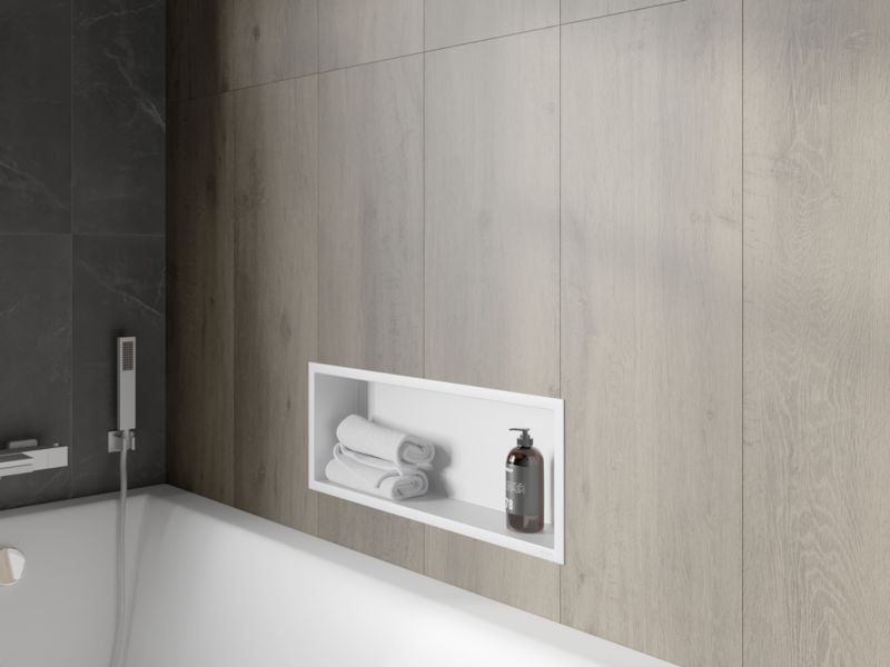 Indbygget Mexen X-Wall-R hylde hvid 60 x 20 cm 1 stk.