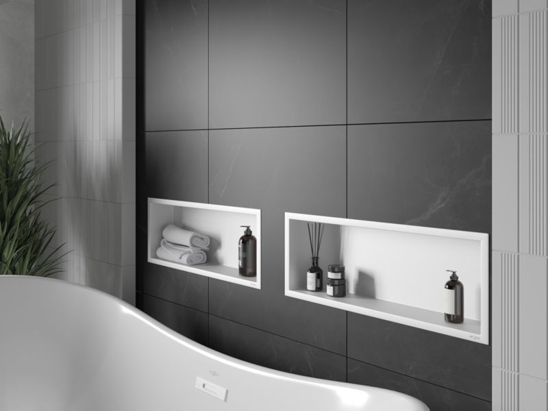 Indbygget Mexen X-Wall-R hylde hvid 60 x 20 cm 1 stk.