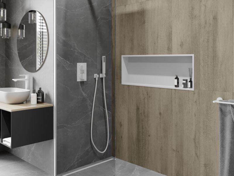 Indbygget hylde Mexen X-Wall-R hvid 90 x 30 cm 1 stk.