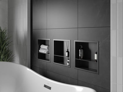 Indbygget hylde Mexen X-Wall-R sort 30 x 30 cm 1 stk.