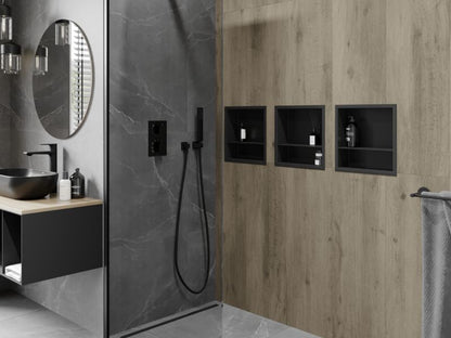 Indbygget hylde Mexen X-Wall-R sort 30 x 30 cm 1 stk.