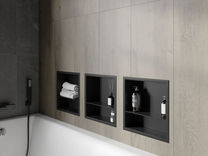 Indbygget hylde Mexen X-Wall-R sort 30 x 30 cm 1 stk.