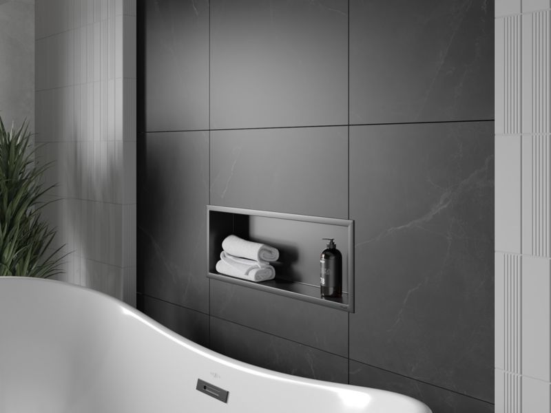Indbygget hylde Mexen X-Wall-R sort 60 x 20 cm 1 stk.