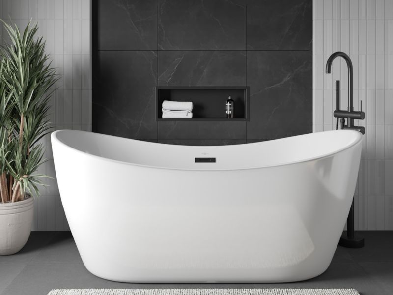 Indbygget hylde Mexen X-Wall-R sort 60 x 20 cm 1 stk.