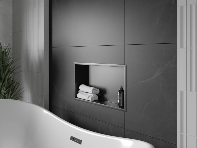 Indbygget hylde Mexen X-Wall-R sort 60 x 30 cm 1 stk.
