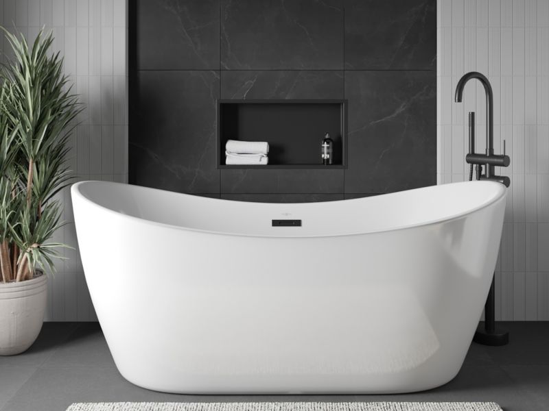 Indbygget hylde Mexen X-Wall-R sort 60 x 30 cm 1 stk.