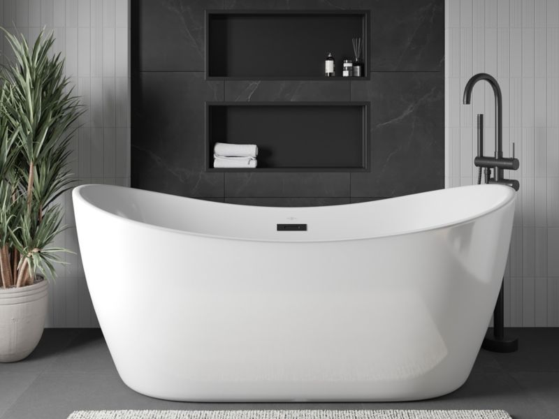Indbygget hylde Mexen X-Wall-R sort 75 x 30 cm 1 stk.