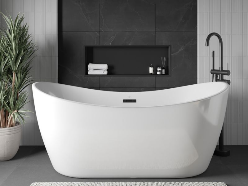 Indbygget hylde Mexen X-Wall-R sort 90 x 30 cm 1 stk.