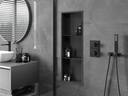 Indbygget hylde Mexen X-Wall-R sort 90 x 30 cm 1 stk.