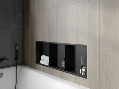 Indbygget hylde Mexen X-Wall-R sort 90 x 30 cm 1 stk.