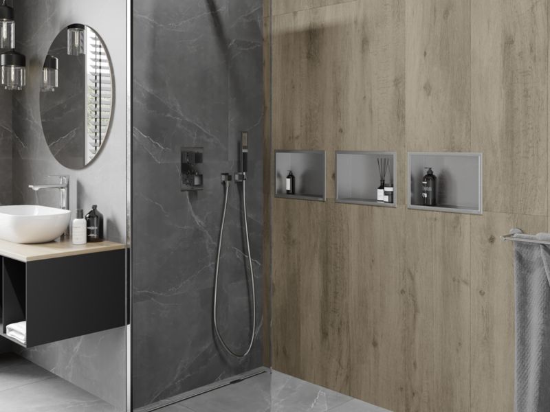 Indbygget hylde Mexen X-Wall-R inox 30 x 20 cm 1 stk.