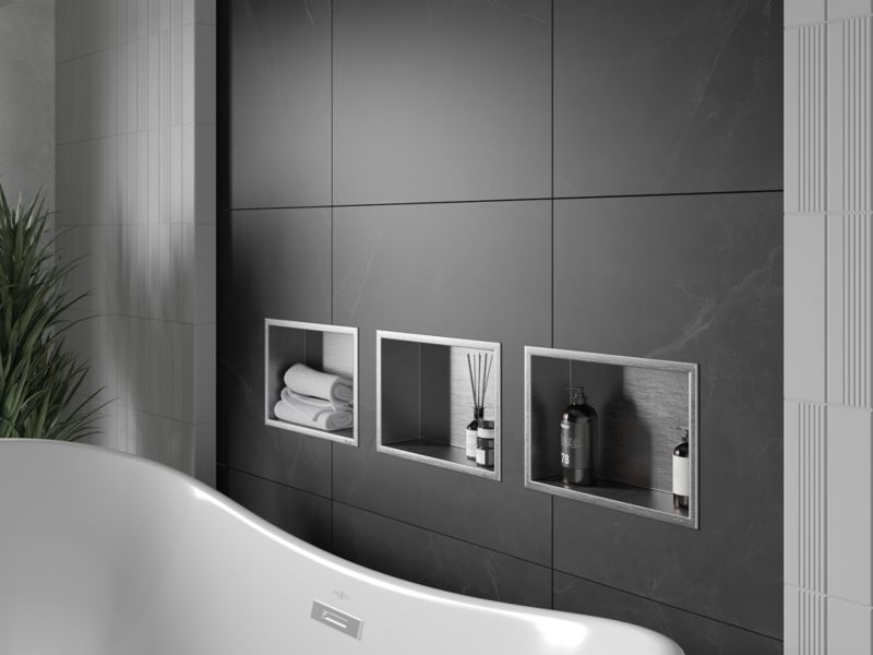 Indbygget hylde Mexen X-Wall-R inox 30 x 20 cm 1 stk.