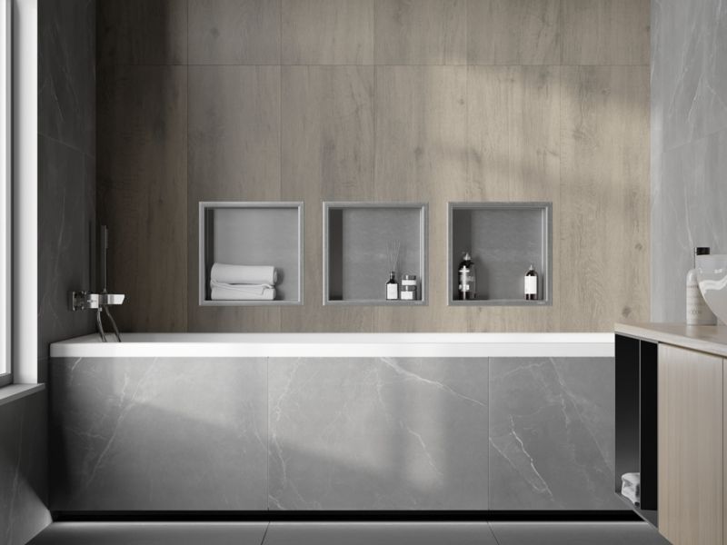 Indbygget hylde Mexen X-Wall-R inox 30 x 30 cm 1910303010 1 stk.