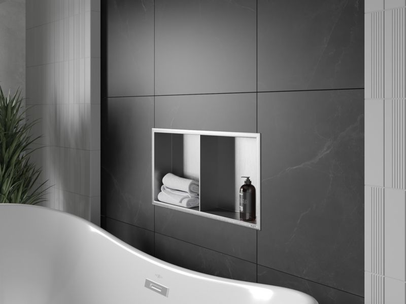Indbygget hylde Mexen X-Wall-R inox 60 x 30 cm 1 stk.
