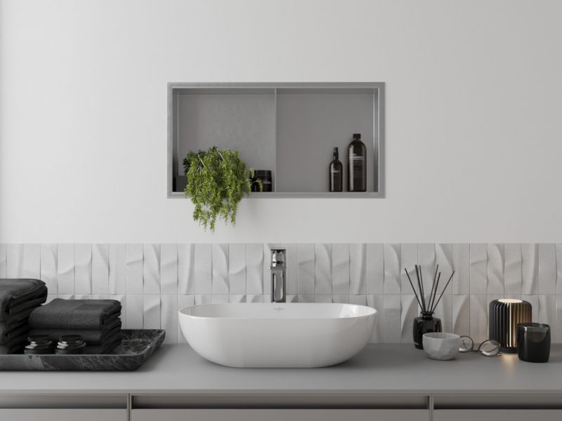 Indbygget hylde Mexen X-Wall-R inox 60 x 30 cm 1 stk.