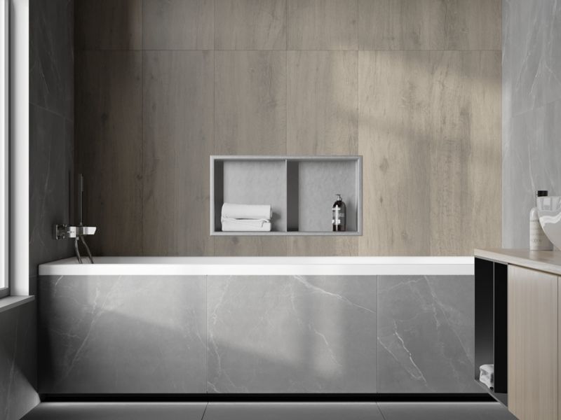 Indbygget hylde Mexen X-Wall-R inox 60 x 30 cm 1 stk.