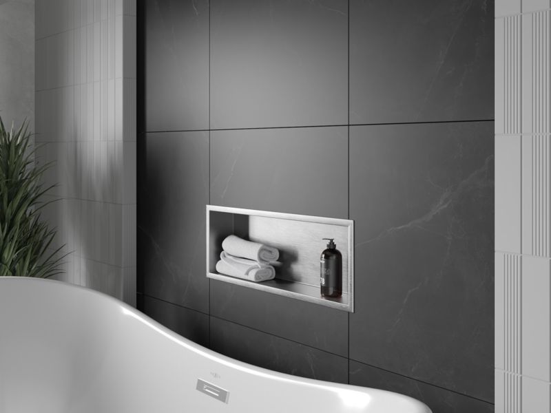 Indbygget hylde Mexen X-Wall-R inox 60 x 20 cm, 1 stk.