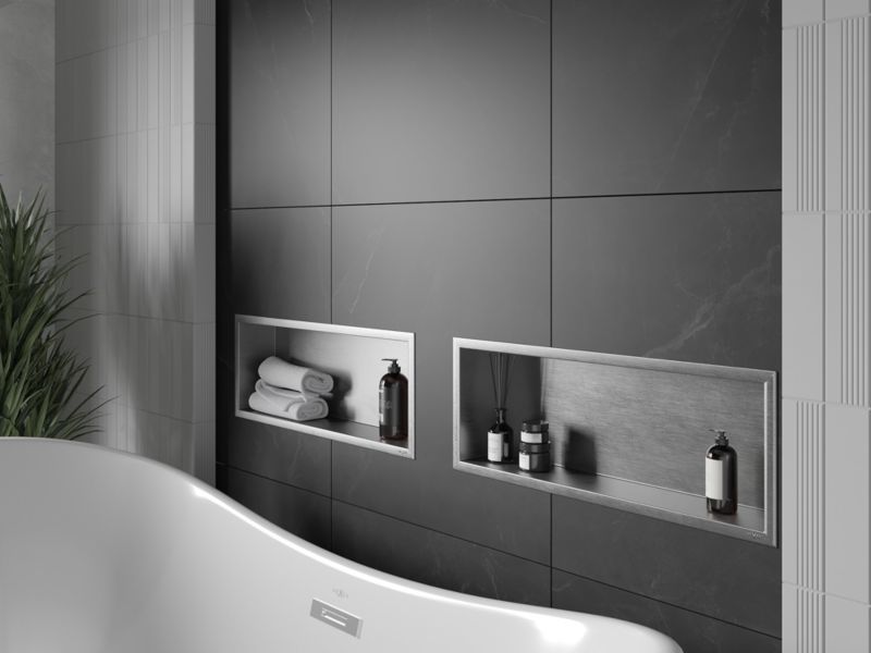 Indbygget hylde Mexen X-Wall-R inox 60 x 20 cm, 1 stk.
