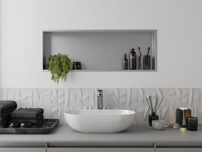 Indbygget hylde Mexen X-Wall-R inox 90 x 30 cm 1910903010 1 stk.