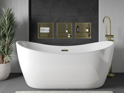 Indbygget hylde Mexen X-Wall-R i guld 30 x 30 cm, 1 stk.