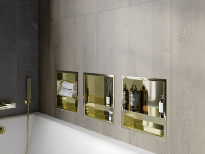 Indbygget hylde Mexen X-Wall-R i guld 30 x 30 cm, 1 stk.