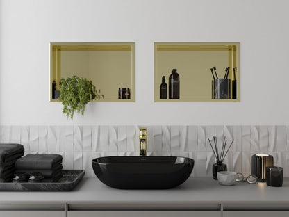 Indbygget hylde Mexen X-Wall-R i guld 45 x 30 cm, 1 stk.