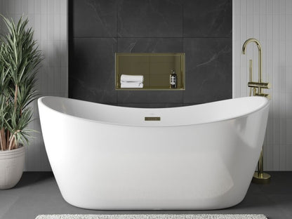 Indbygget Mexen X-Wall-R hylde i guld 60 x 30 cm, 1 stk.
