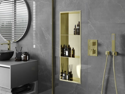Indbygget hylde Mexen X-Wall-R i guld 90 x 30 cm, 1 stk.