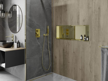 Mexen X-Wall-R indbygningshylde i guld 90 x 30 cm 1950903010 1 stk.