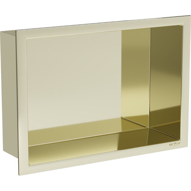 Indbygningshylde Mexen X-Wall-R i guld 30 x 20 cm, 1 stk.