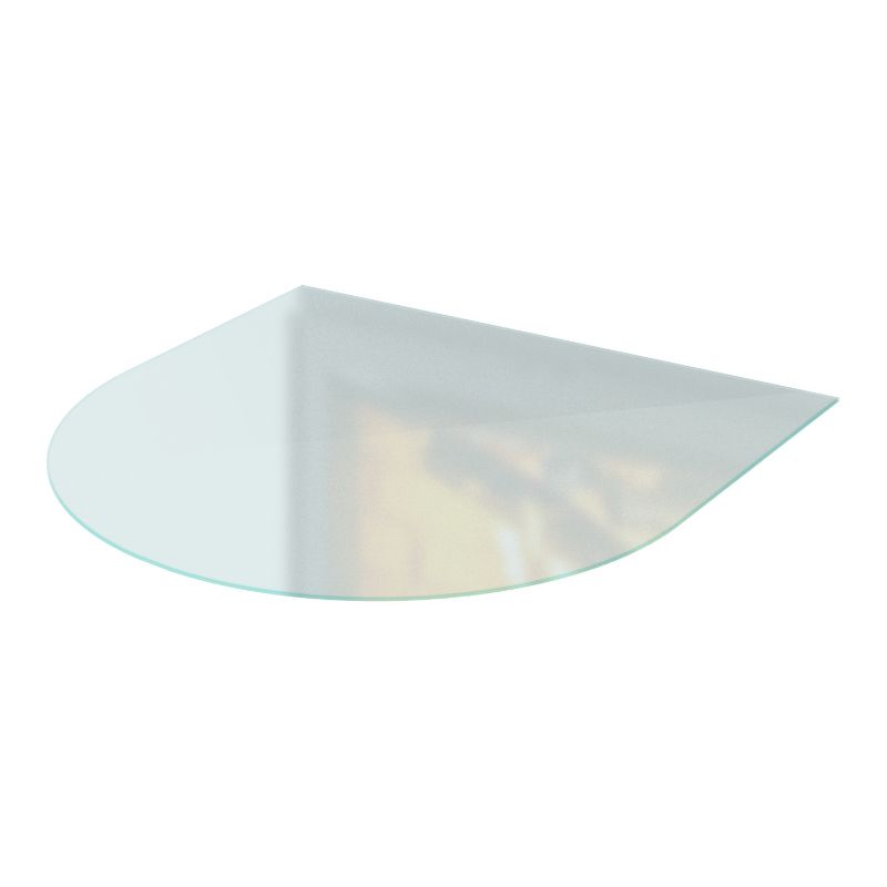 Gulvplade 100x100 cm Mælkehvid Glas