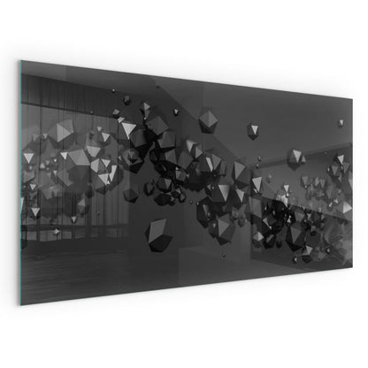 Glasplade 100x50 cm Sort med Motiv | 4070621521068