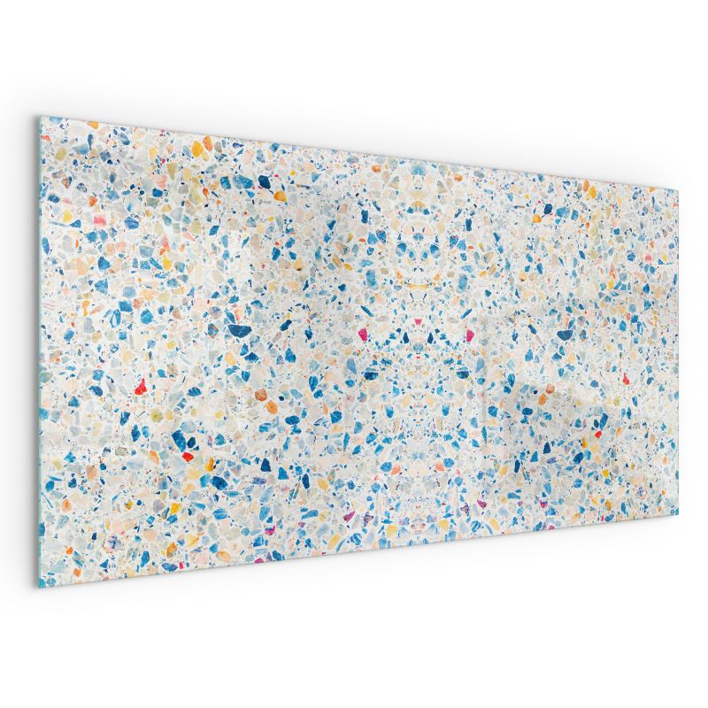 Gulvplade Glas 100x50 cm Transparent med Mønster