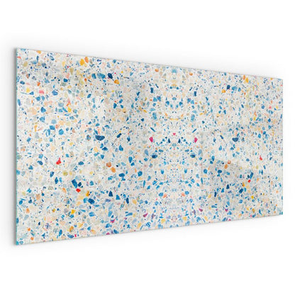 Gulvplade Glas 100x50 cm Transparent med Mønster