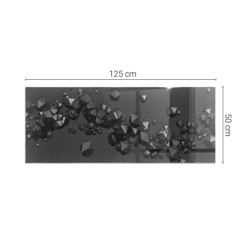 Glasplade til Brændeovn 125x50 cm Hærdet Glas 4070095996157