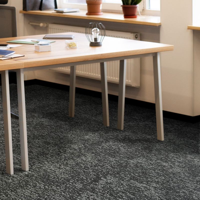 Gulvflise Tæppe EMBER 6976 50x50 cm Grå 5 m²