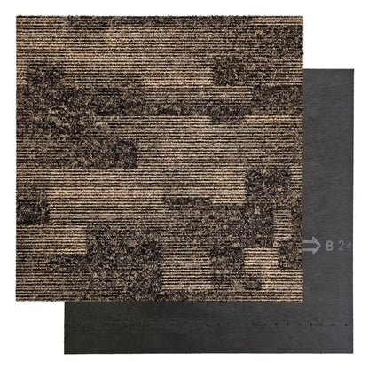 Tæppeflise Vienna Blockx 17 50x50 cm Brun 5 m²