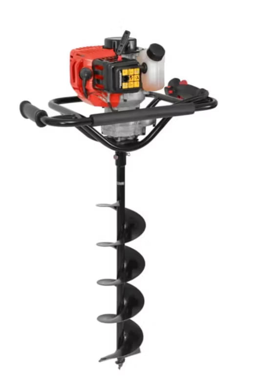 Pælebor Benzin 52 cm³ med 150 mm Bor