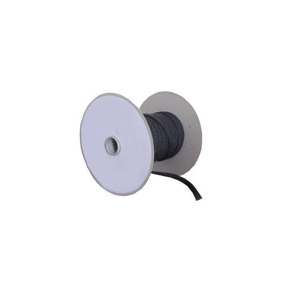 Pakningssnor Flad 10x3 mm Sort 50 m