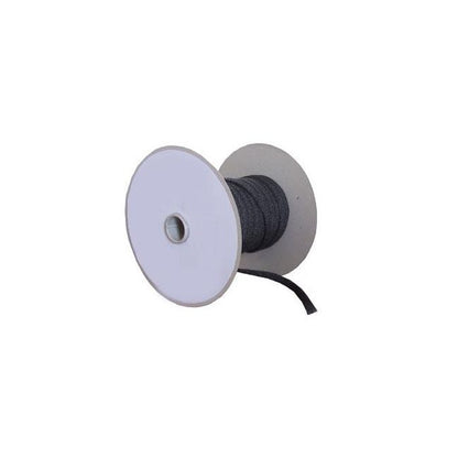 Pakningssnor Flad 10x3 mm Sort 50 m