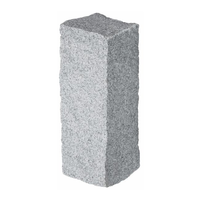 Granitpalisade 10 x 10 x 25 cm grå