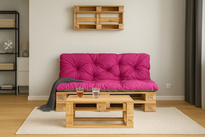 Pallehynde Enkel 120x60 cm Lyserød