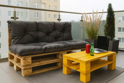Pallehynde Enkel 120x80 cm Antracitgrå